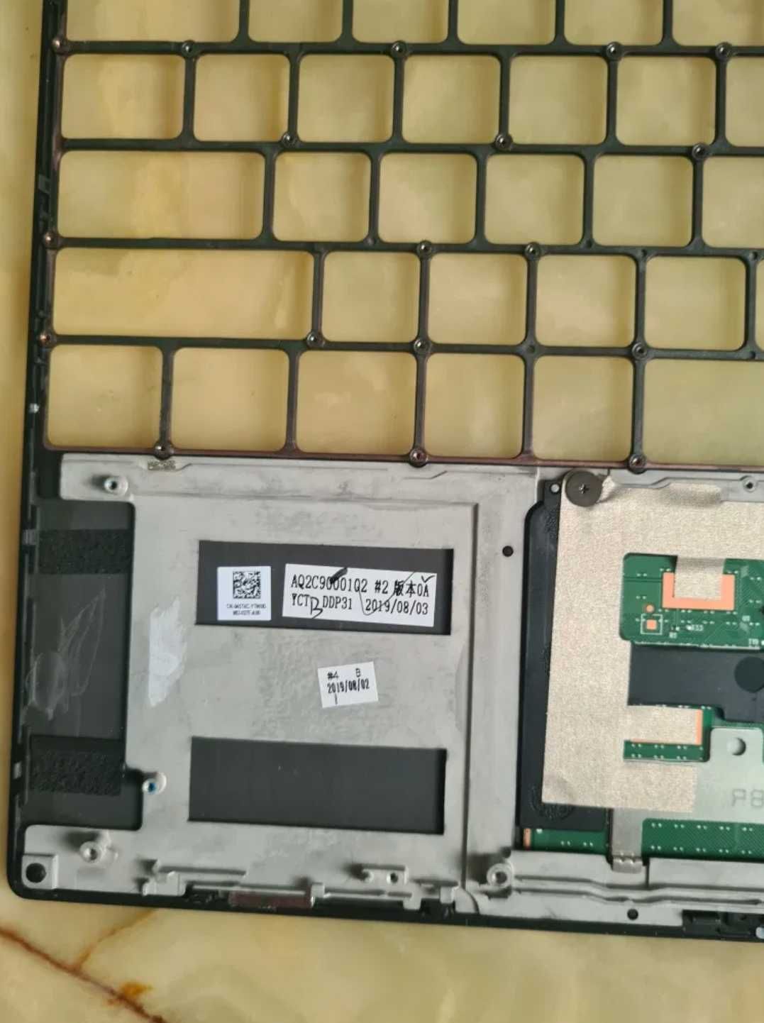 Dell OEM XPS 13 (7390) 2-in-1 Palmrest Touchpad Assembly - 45T4C