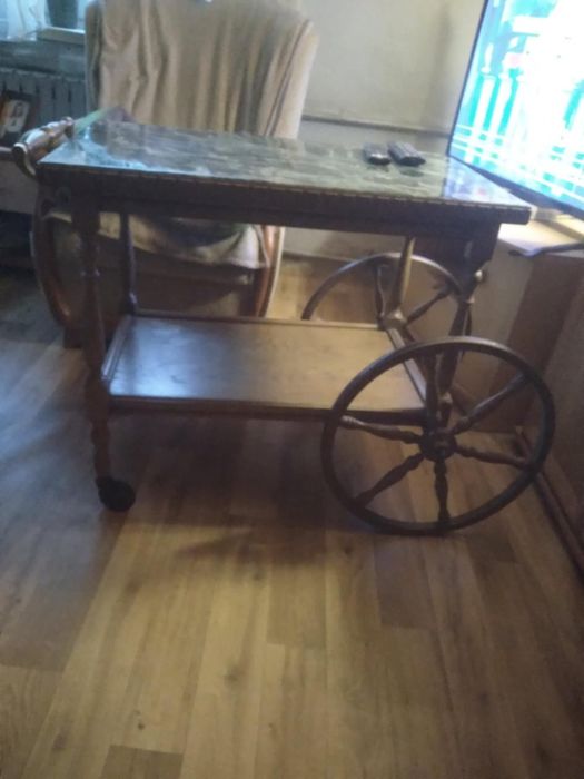 Stary solidny barek na kółkach okazja