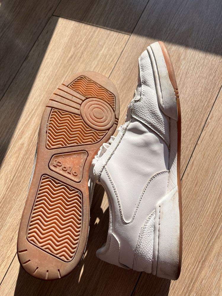Sneakersy Polo Ralph Lauren Hanford Białe