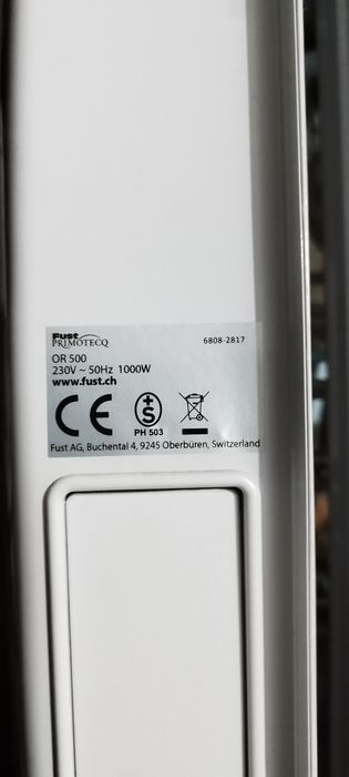 Fust primotecq OR500 radiador de óleo