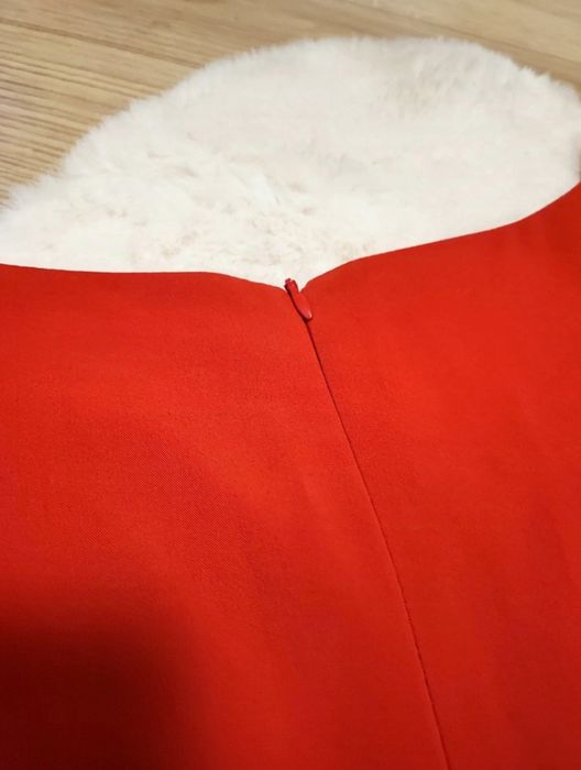 Czerwona elegancka sukienka 5XL 50 wesele chrzciny komunia impreza