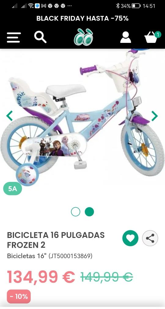 Bicicleta de criança