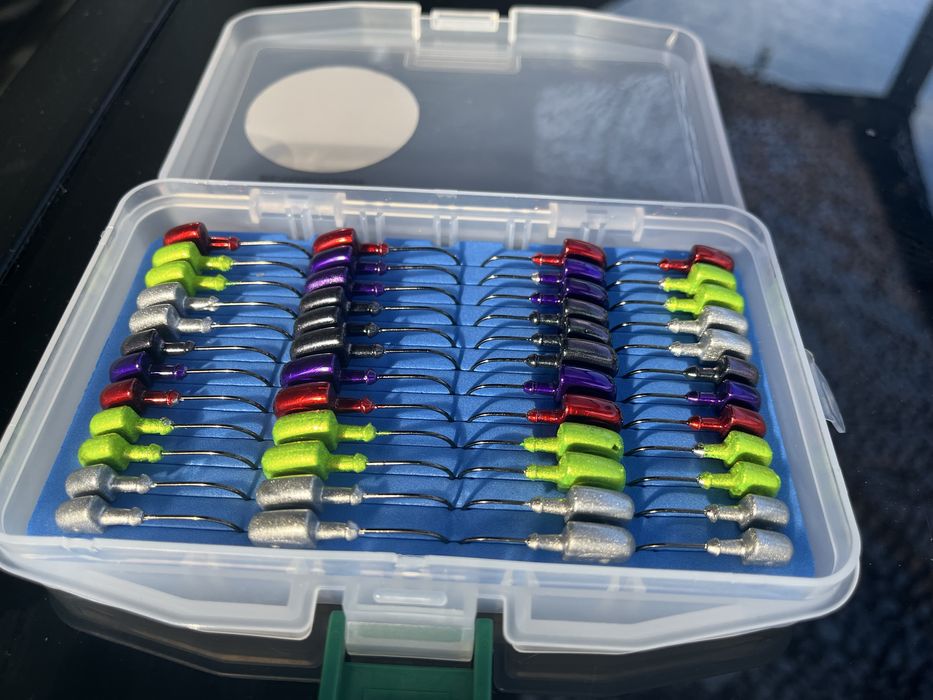 Najlepsze główki jigowe na okonia plaskie super zestaw box MK Fishing