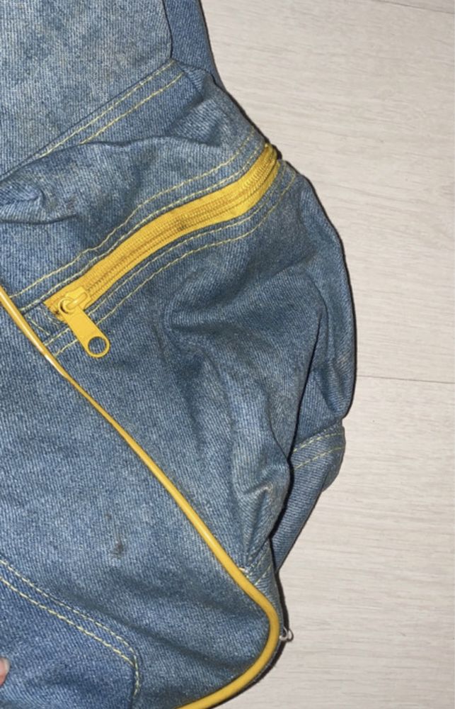 Vintage Versace Jeans plecak jeansowy