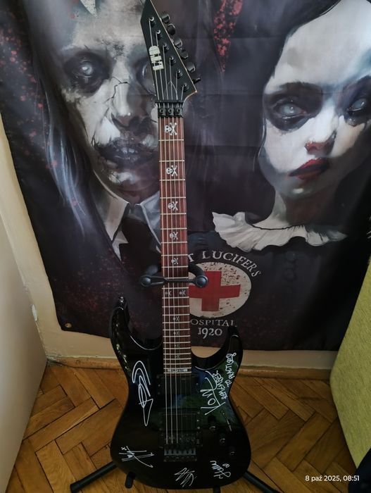 Gitara elektryczna LTD KH-330 autografy Lordi sygnatura Kirk Hammett