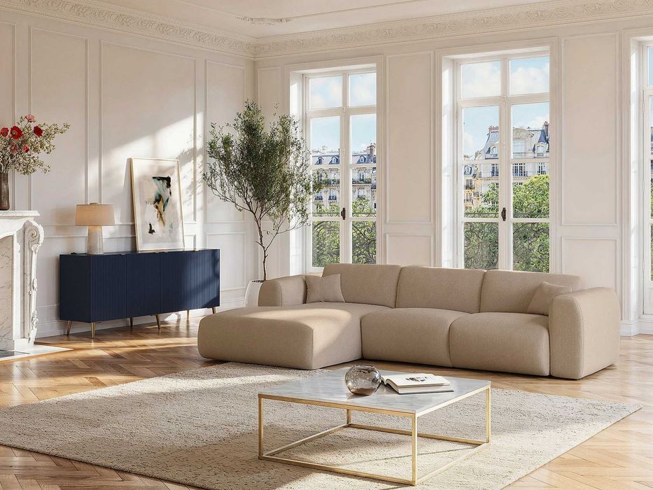 Sofá de canto direito (Pogni) - OPORTUNIDADE