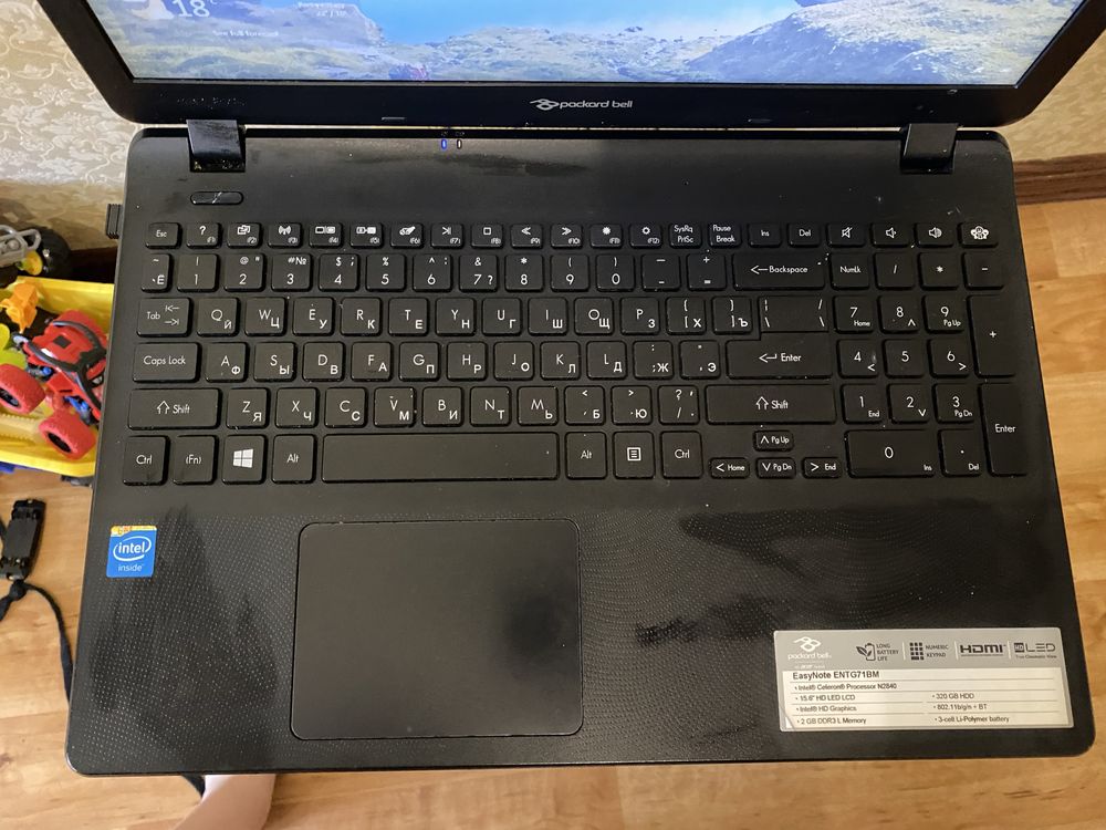 ноутбук packard bell entg71bm