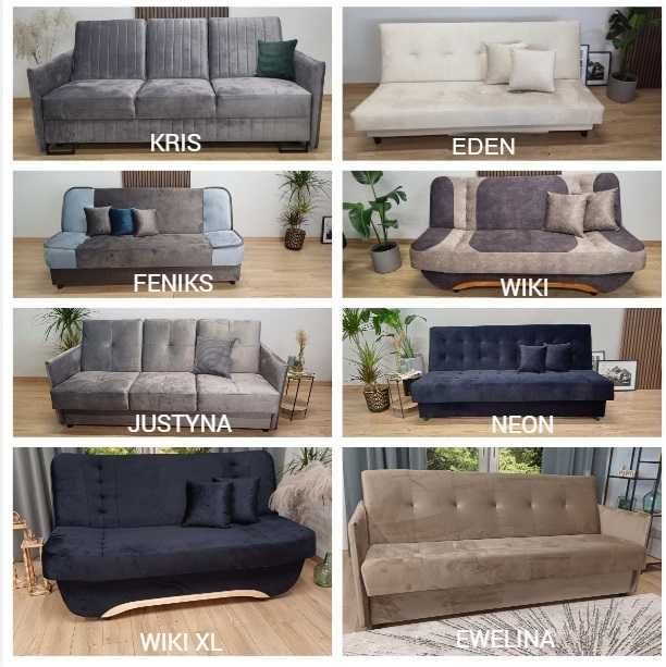 Wersalka NEON Wersalka FENIKS Kanapa Sofa Łóżko OD PRODUCENTA + GRATIS