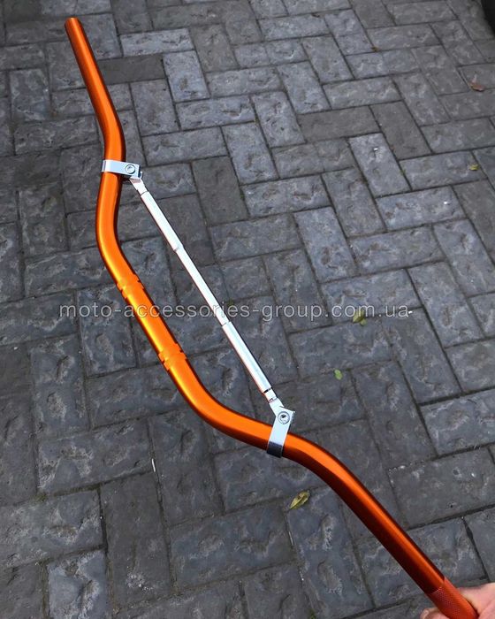 Руль на мотоцикл с перемычкой 80см (кермо з перегородкою) алюміній