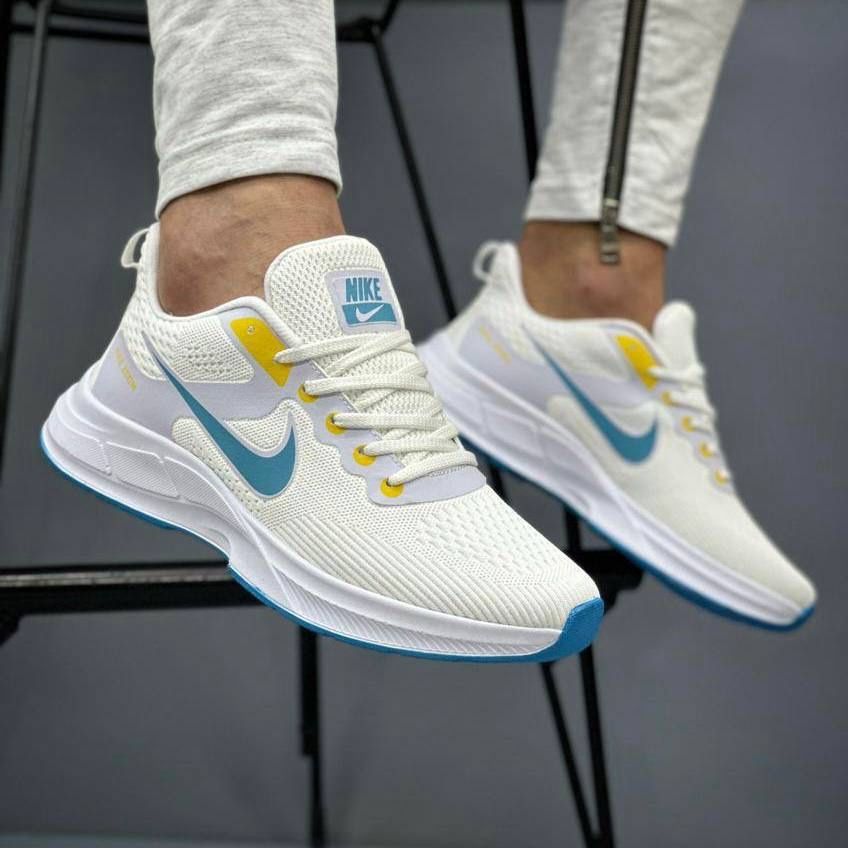 Чоловічі Кросівки Найк  Nike white blue sports 40-44 рм.