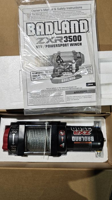 Wyciągarka BADLAND ZXR 3500 nowa do quada, przyczepki