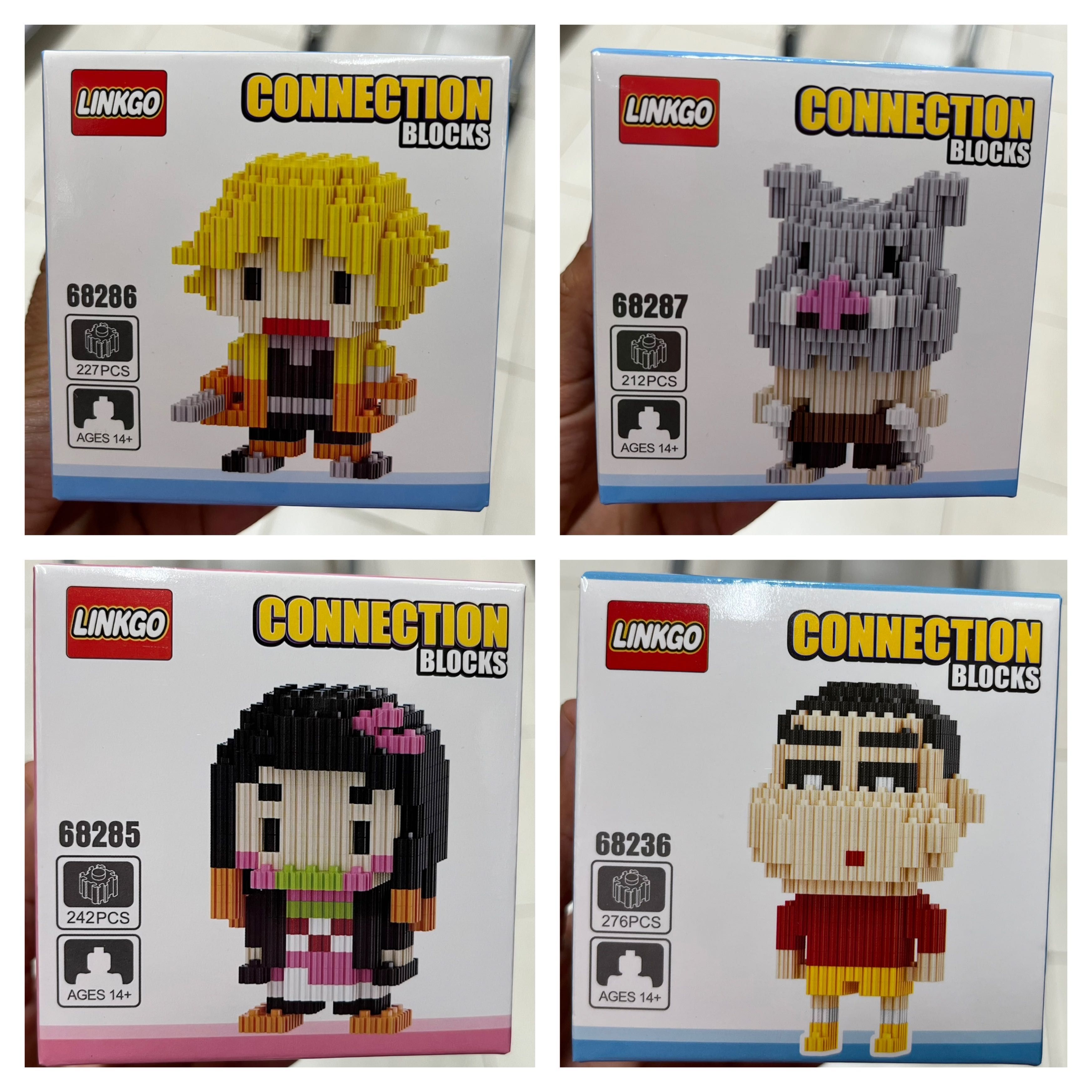 Mini Legos Novos - Marvel,One Piece,Pokémon, Pikatchu, Stitch, Naruto