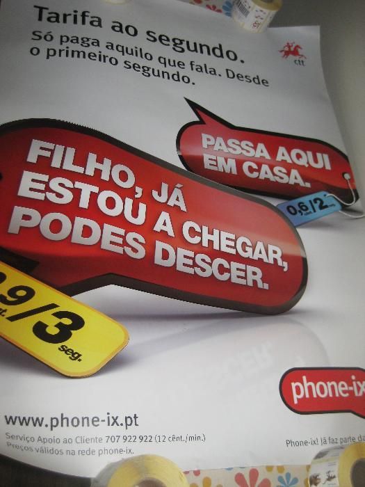 Conjunto de 4 Cartazes CTT - Correios de Portugal