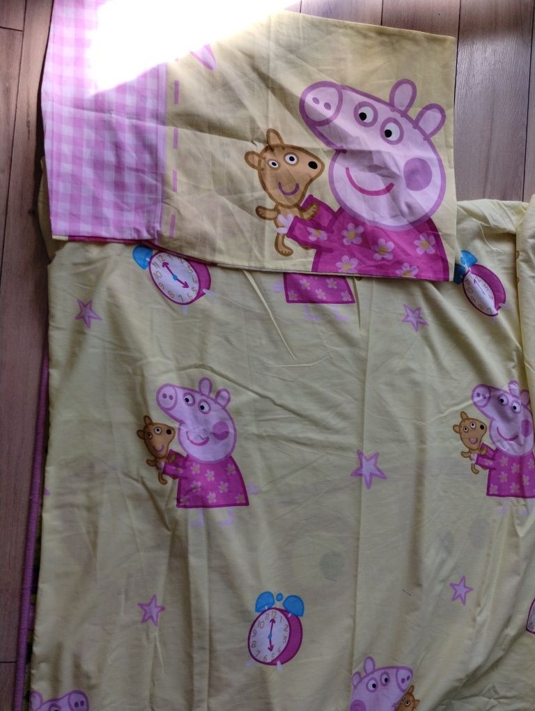 Pościel dla dzieci Peppa pig świnka Peppa 140x200 stan idealny