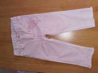 Jeansy spodnie spodenki różowe pudrowe szerokie H&M r. 98
