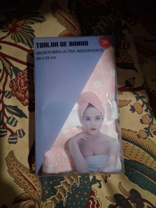 Toalha de banho para cabeça nova, embalada