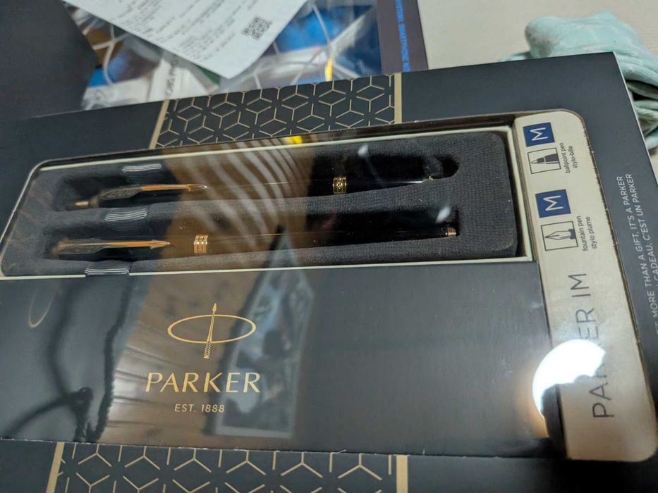 Parker Zestaw Duo Im Black Gt Długopis I Pióro Wieczne