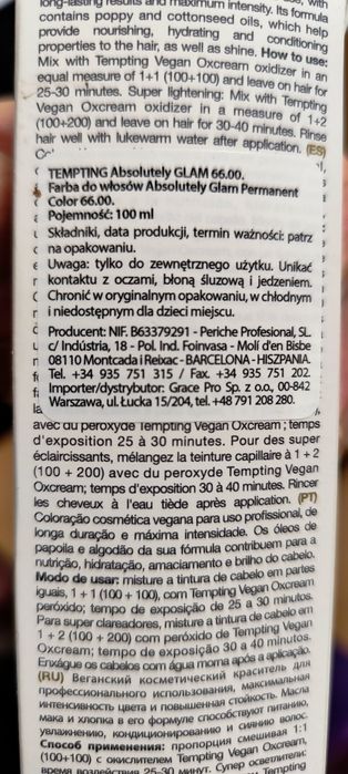 Profesjonalne farby do włosów + utleniacze