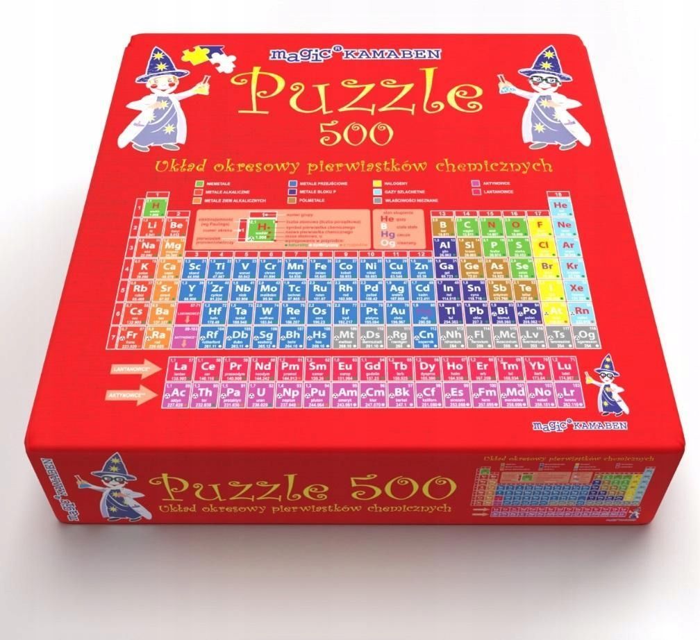 Puzzle 500 Układ Okresowy Pierwiastków Kamaben