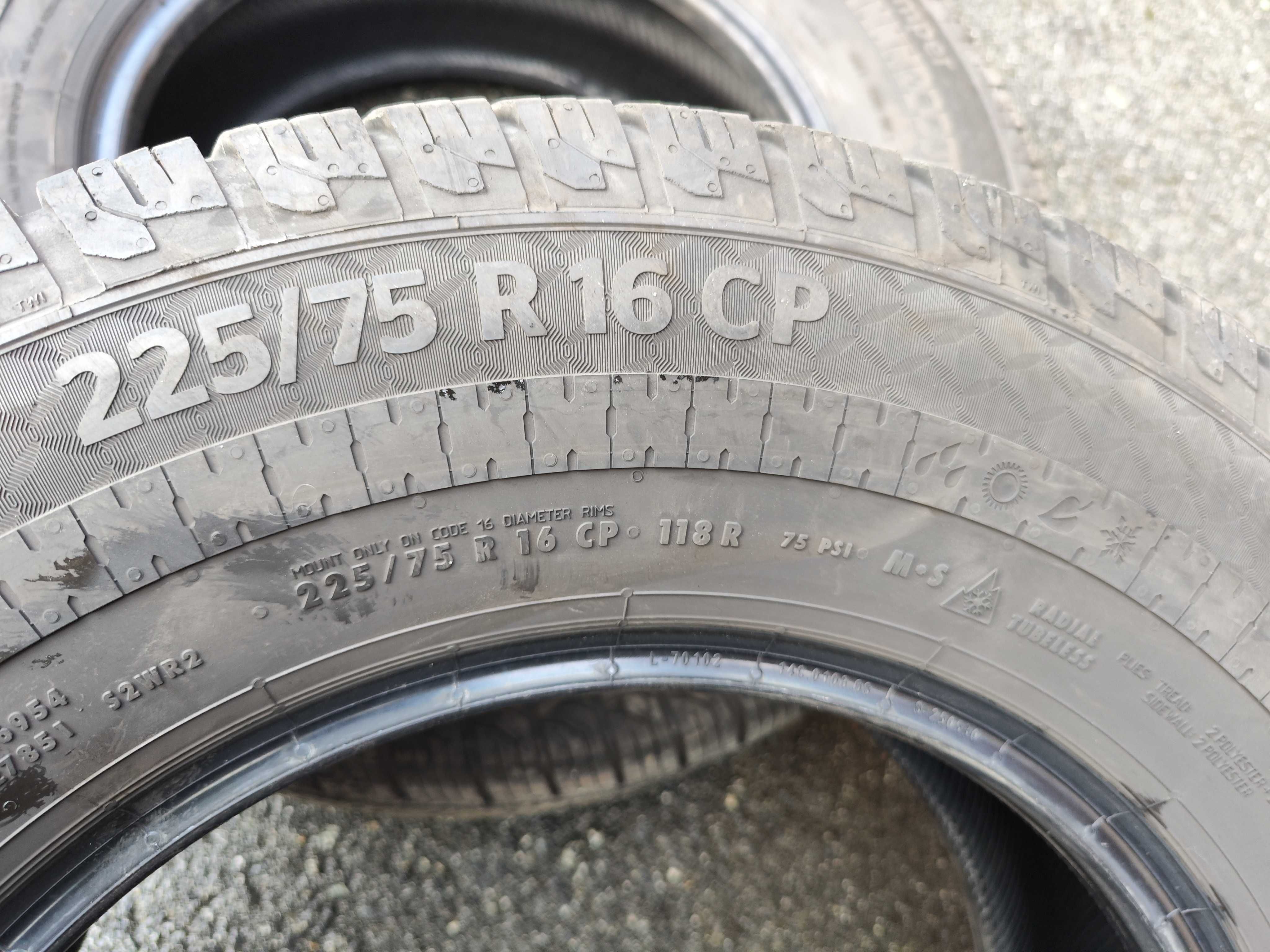 3szt Continental VanContact Camper 225/75 R16