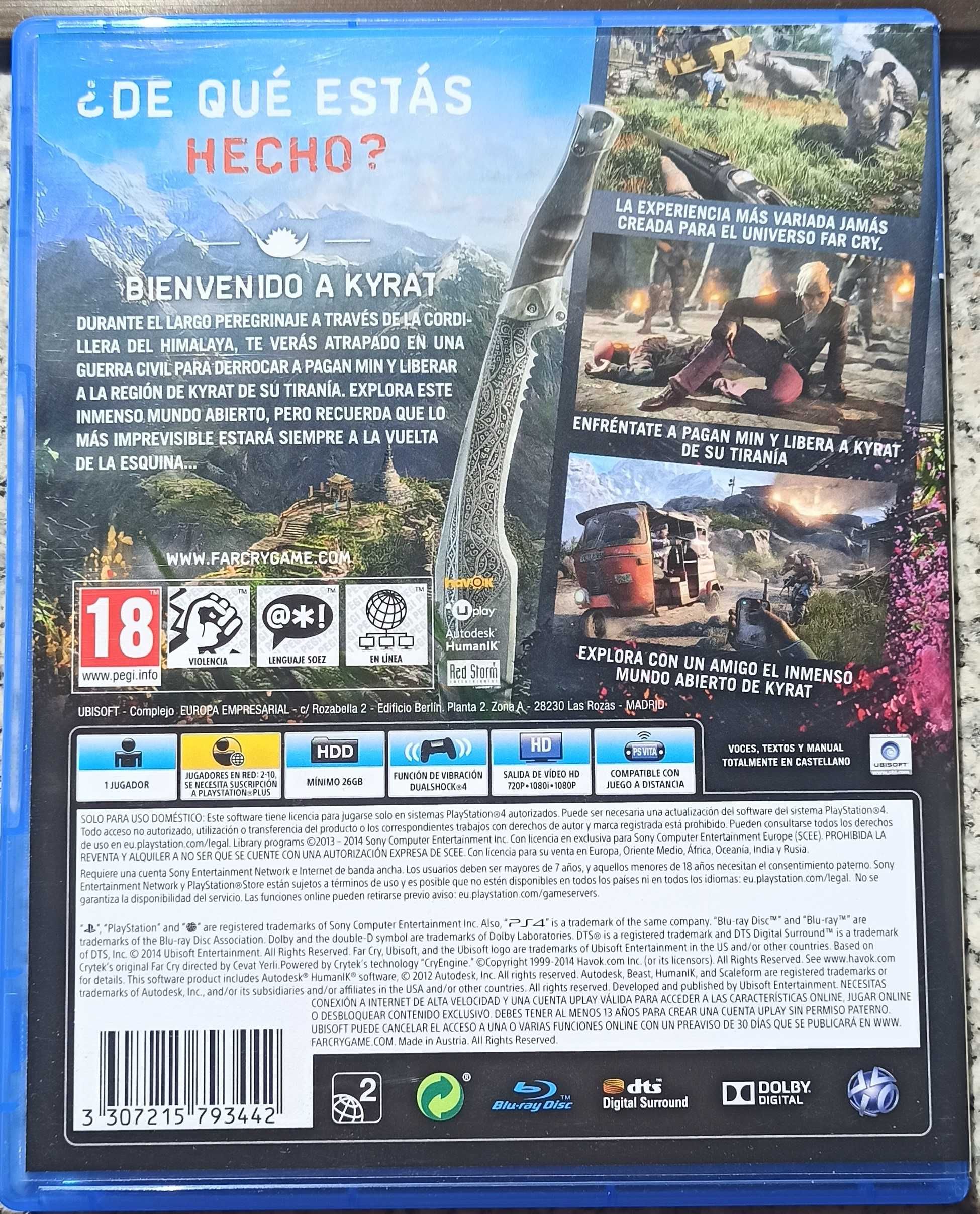 Far Cry 4 PS4 Como novo.