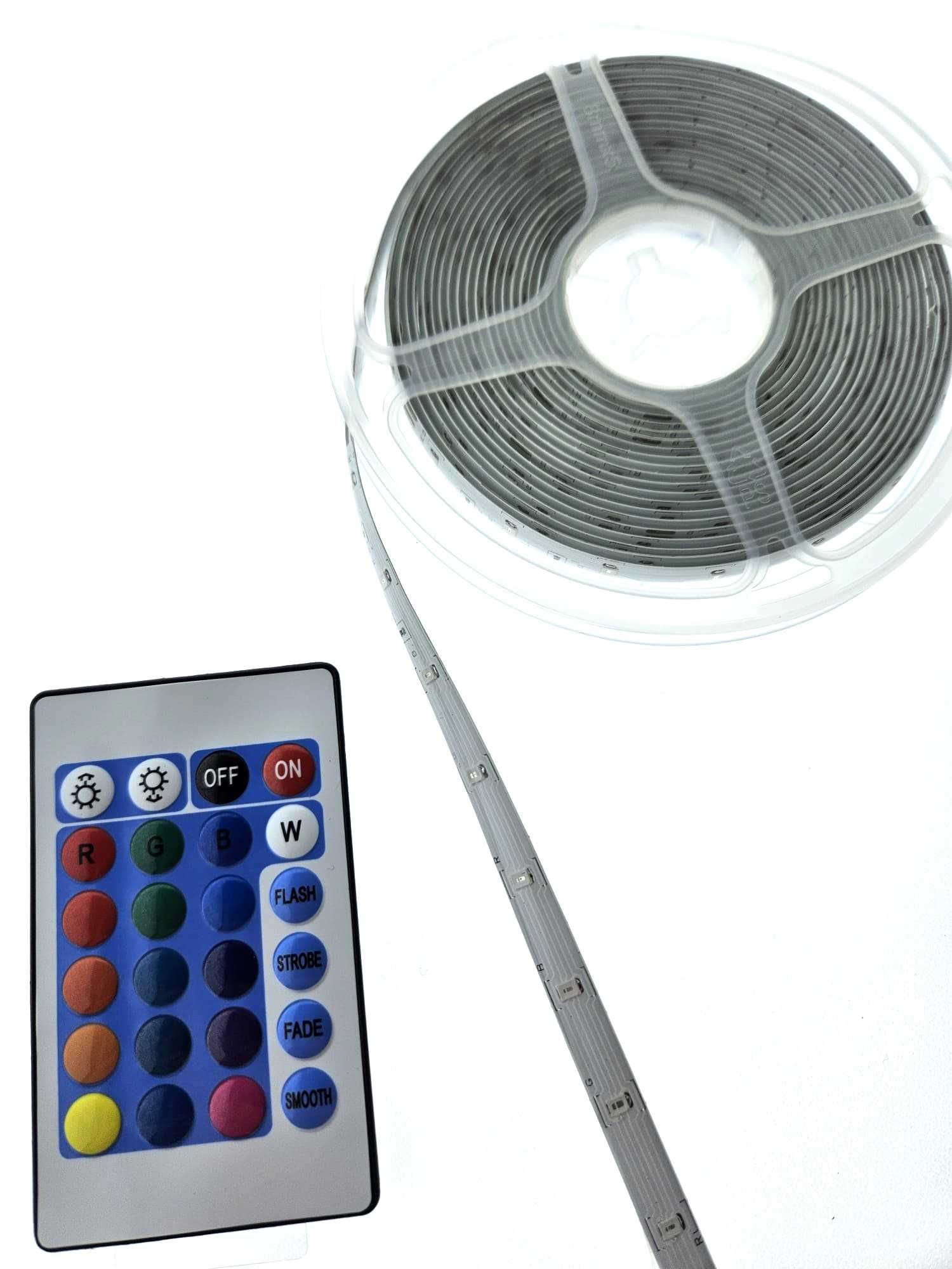 Dekoracyjny LED RGB 12V, 5m