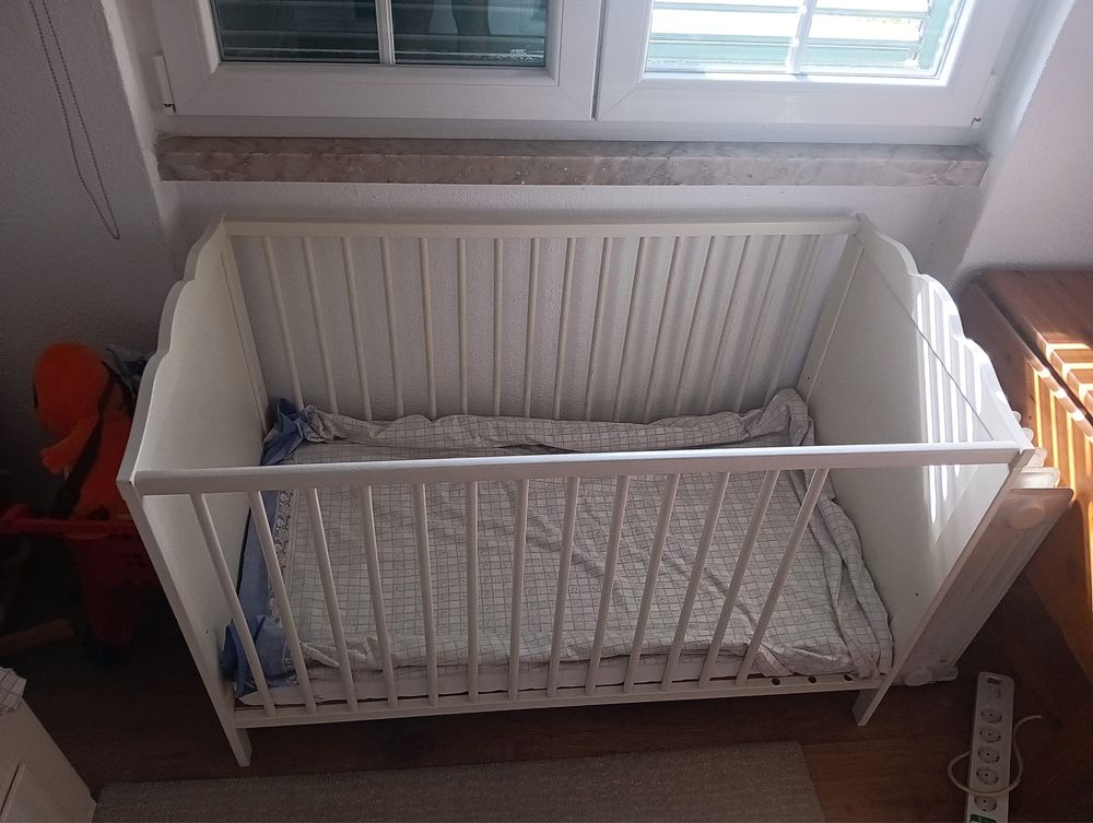 Ikea SMÅGÖRA Berço, branco, 60x120 cm