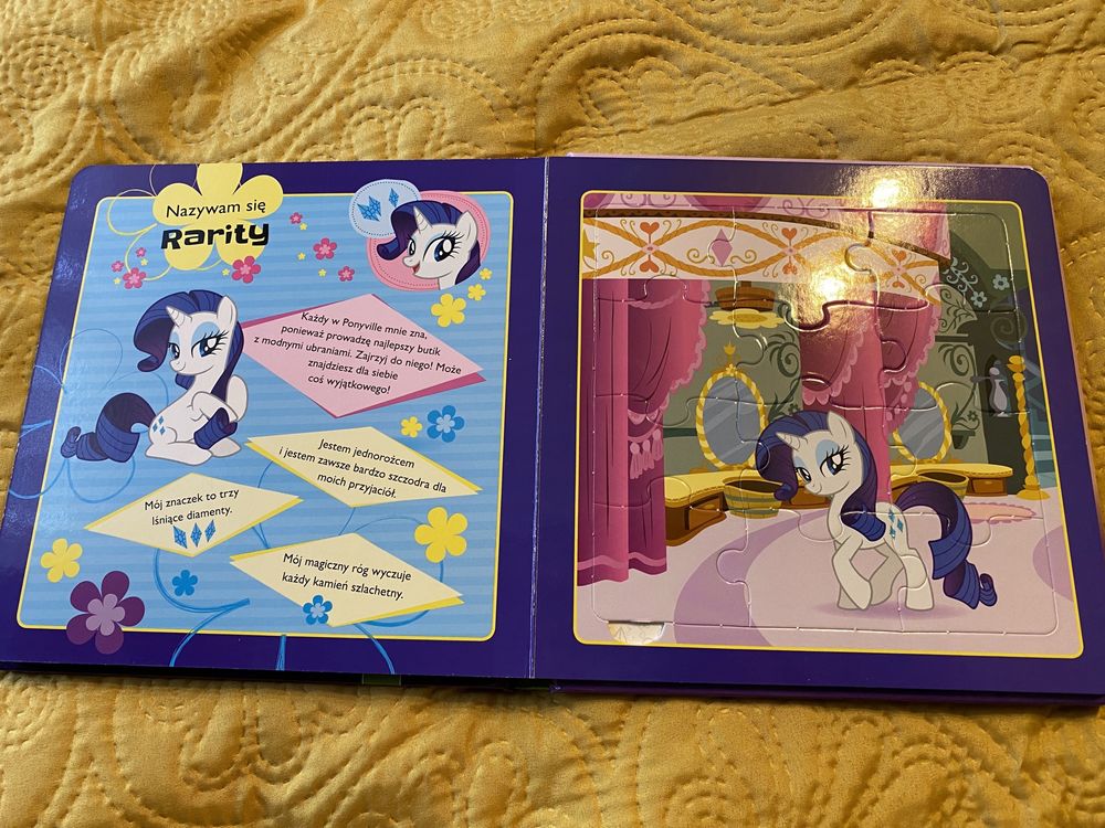 Książka z puzzlami My Little Pony puzzle jak nowa