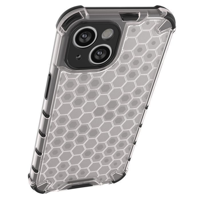 Honeycomb Etui Iphone 14 Pancerny Hybrydowy Pokrowiec Przezroczyste