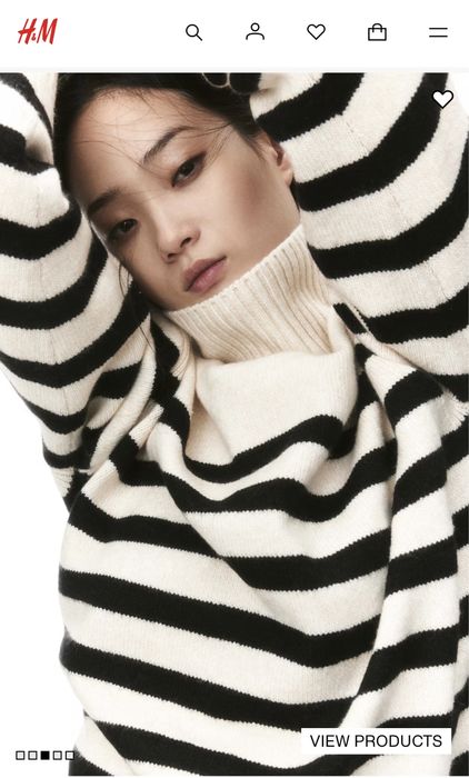 Стильний та вишуканий подовжений светр,(S i М) H&M