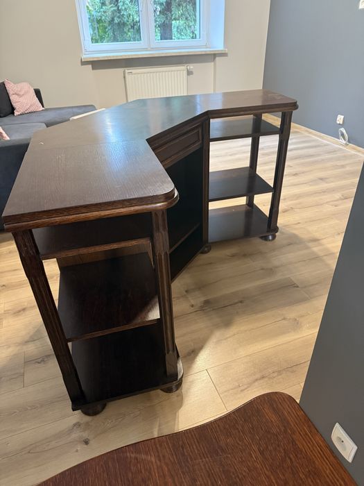 Drewniana narożna RTV