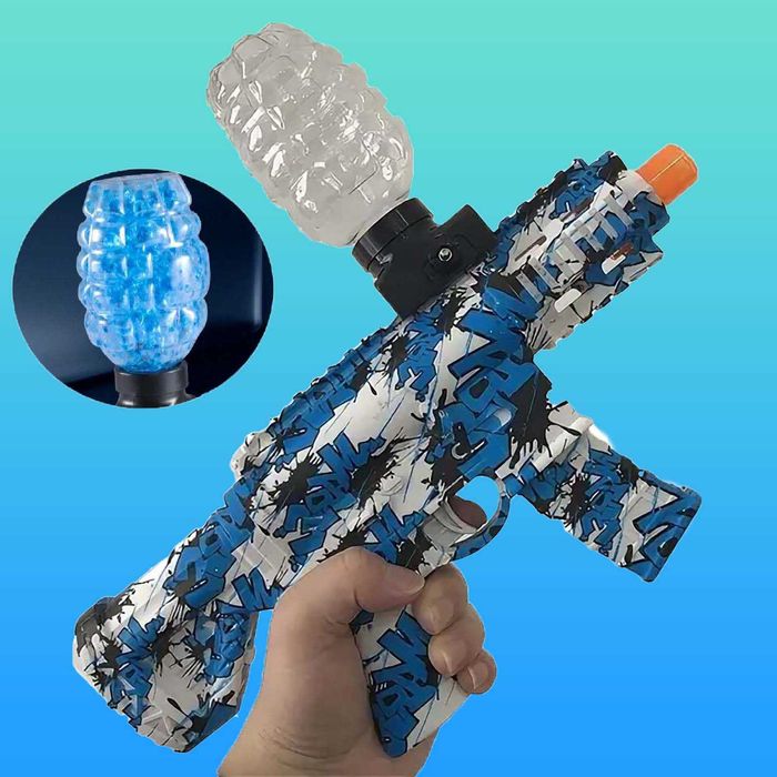 Автомат з орбізними кулями дитячий для гри M41 + 1500 орбіз, синій