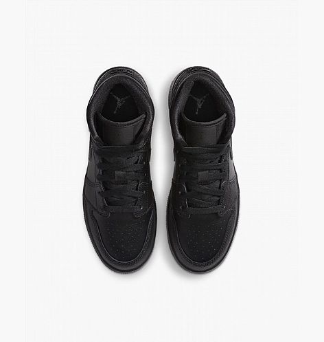 Кросівки жіночі Jordan 1 Mid (Gs) Black | 554725-091 оригінальні