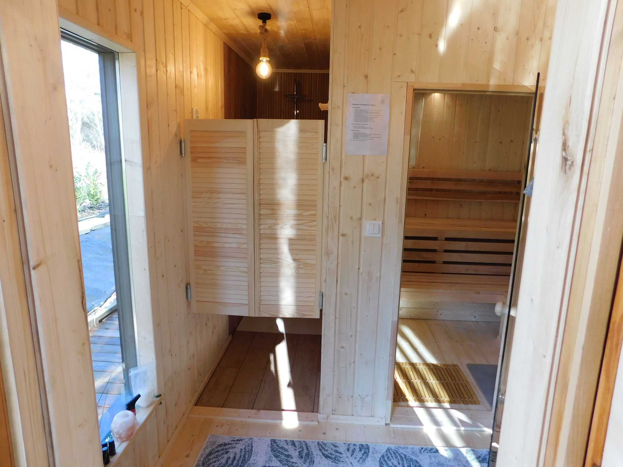 Forest House Sasino . Wynajem domu z sauna i balią na wyłączność.