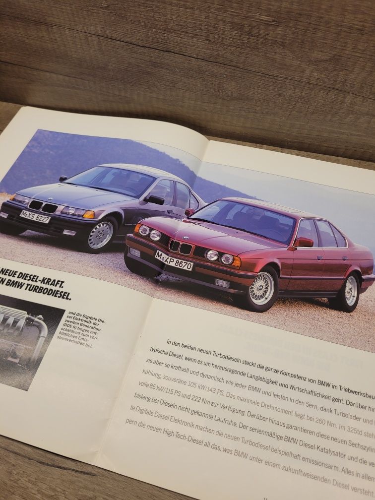 Prospekt BMW Program 1992 E30 E36 E34 M5 E32 E31 K1
