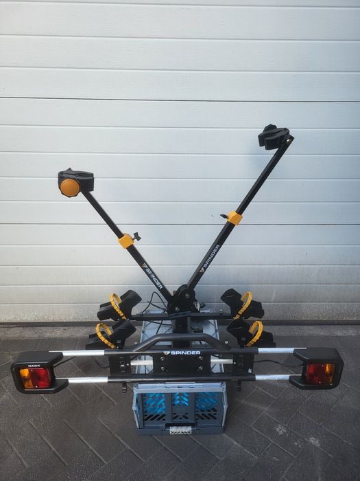 Spinder Hawk bagażnik rowerowy na 2 rowery uchylny rozsuwane lampy