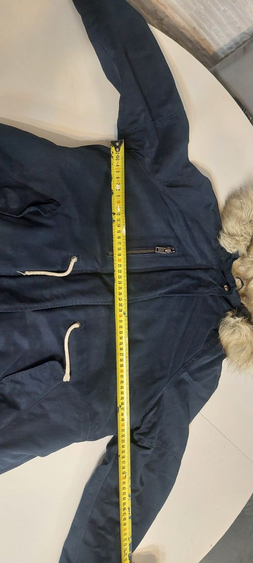 Granatowa zimowa parka Zara 164cm 13/14 lat