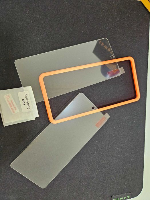 Película de vidro e protetor para Samsung Galaxy A51