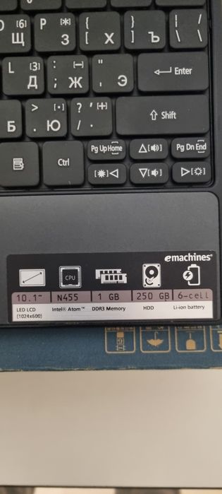 Продам нетбук eMachines 355-131G25ikk