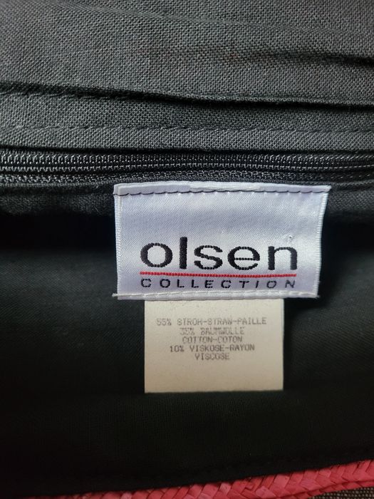 Kapelusz roz.M, torebka, róż,Olsen