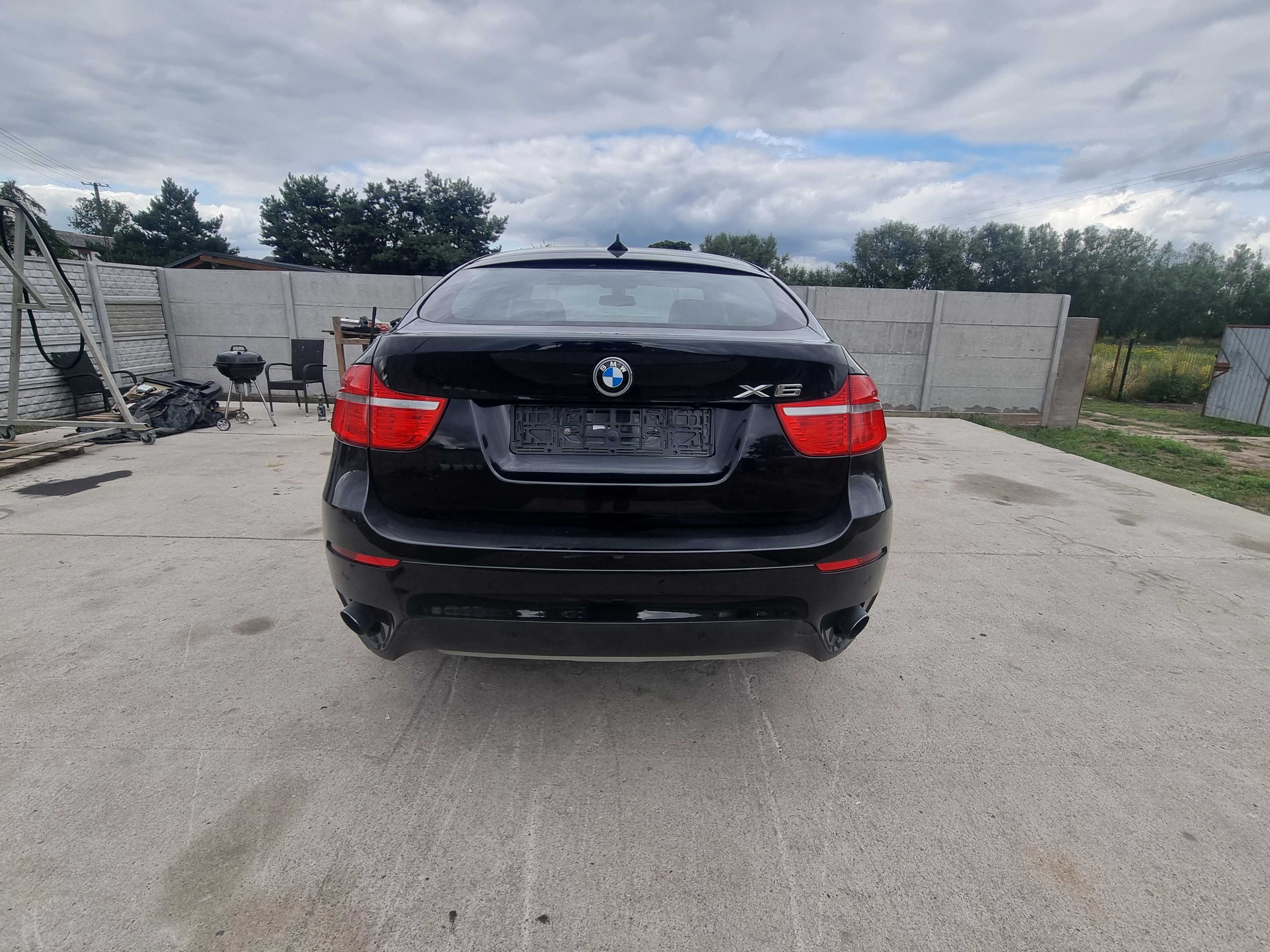 Bmw x6 e71 lift 12rok 3.5i 306km ful opcja CZESCI! Black sapphire