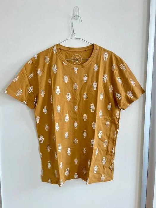 Musztardowy podkoszulek M