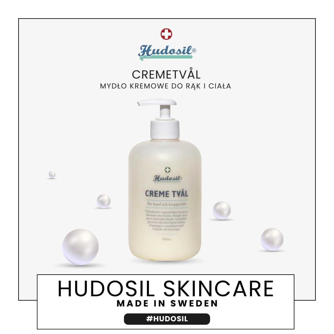 Hud Salva 100ml, Hudlotion Bezzapachowy 500ml, Cremetval 500ml Szwecja