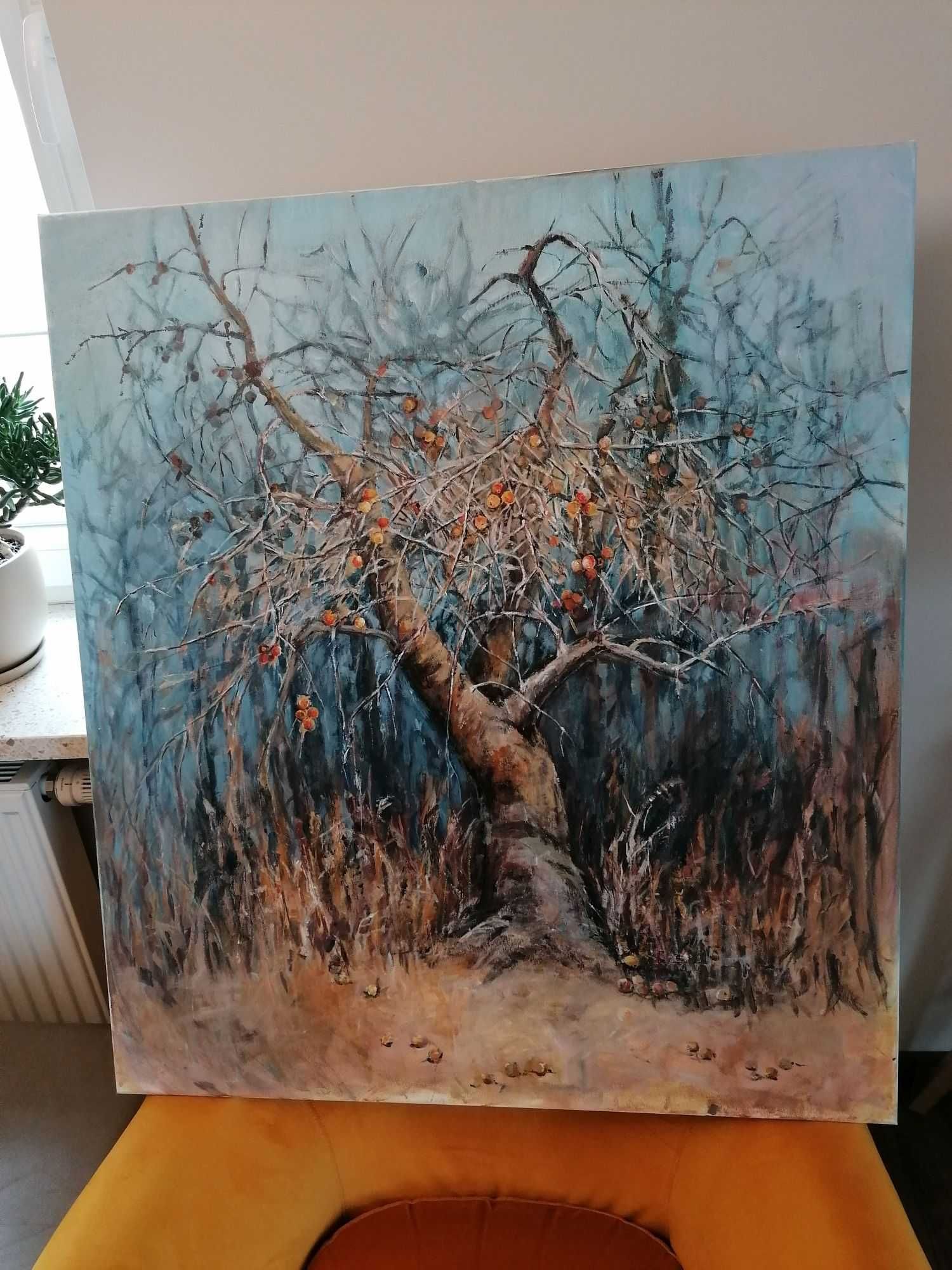 ładny obraz na płótnie 80 x 90 cm oryginał