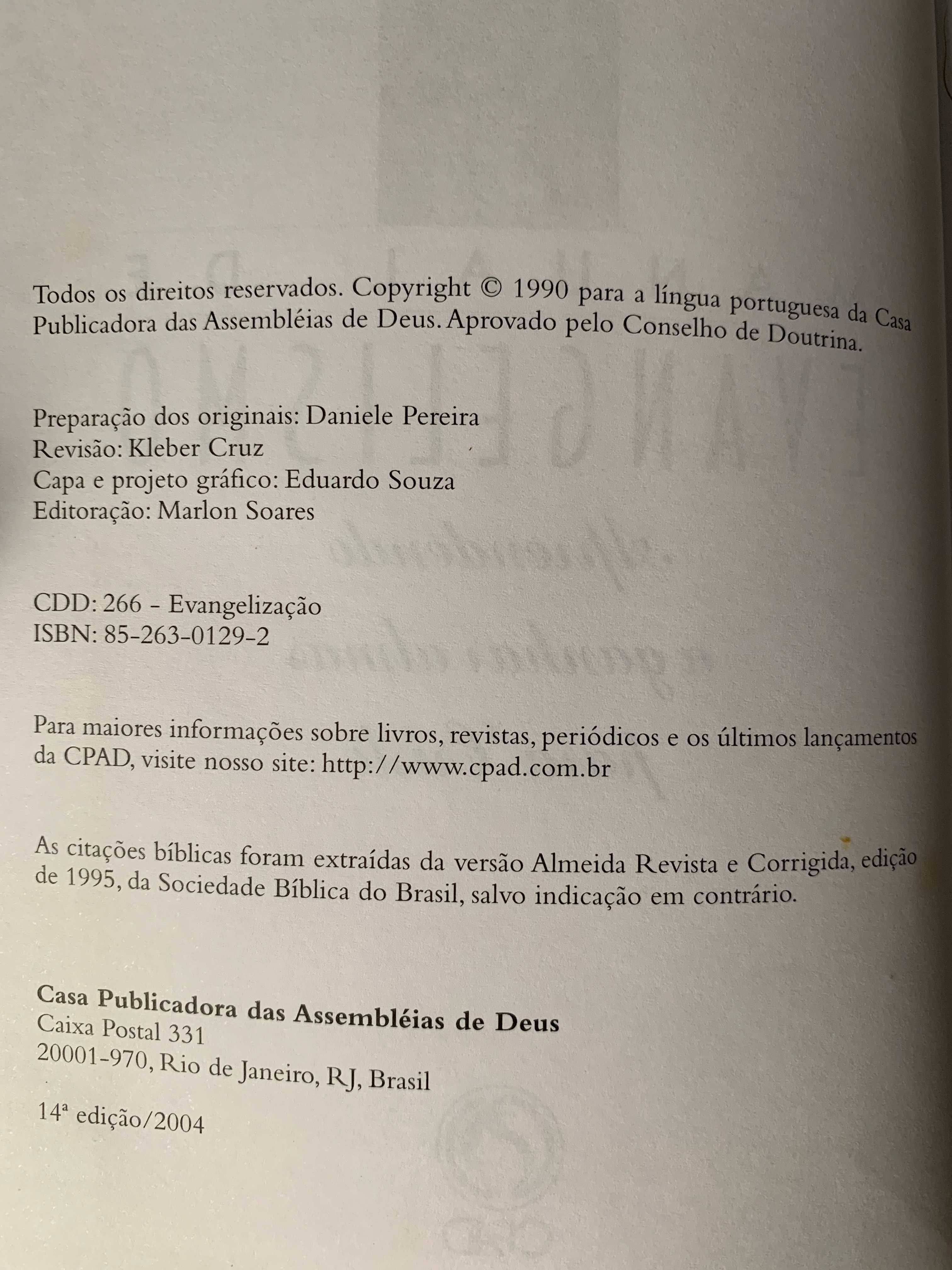 Manual de Evangelismo, de Valdir Bicego