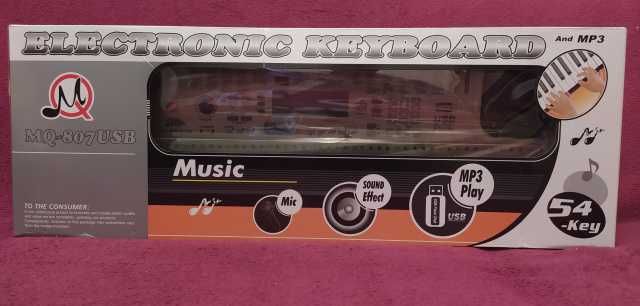 Детский орган синтезатор пианино 807 USB mp3, микрофон, 54 клавиши