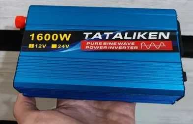 Інвертор перетворювач напруги Tataliken 1600W чиста синусоїда