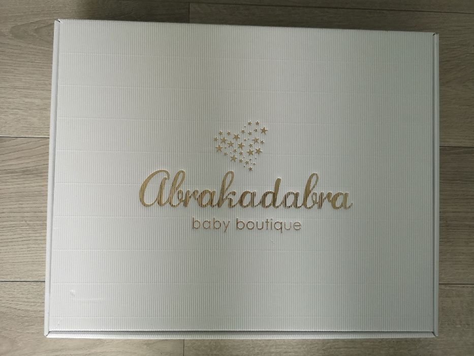 Piękna sukienka do chrztu Paulinka #74 Abrakadabra wraz z bolerkiem