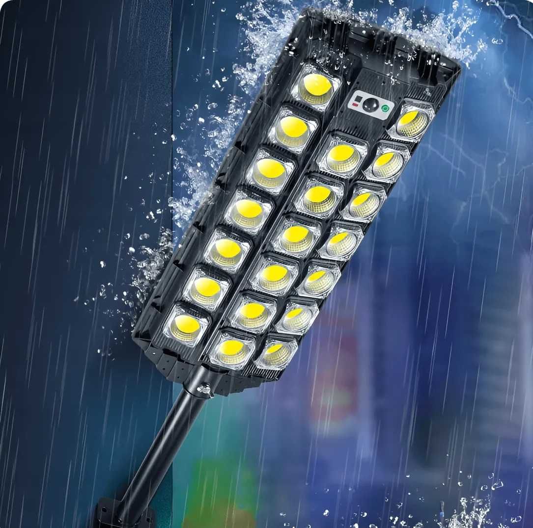 Lampa Solarna 1600W czujnik ruchu, zmierzchu +PILOT