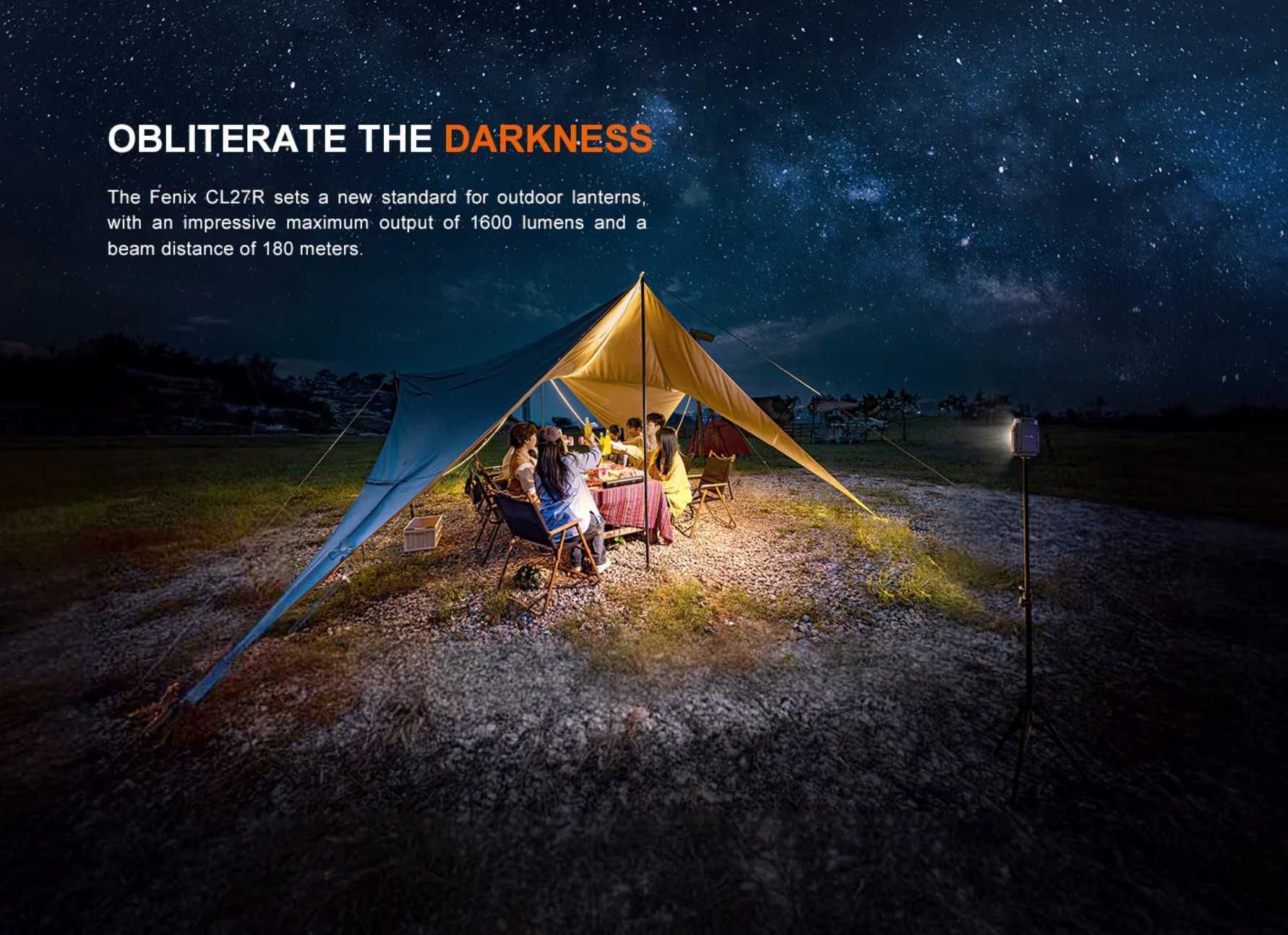 Latarka Led Fenix CL27R Warsztat Camping Foto Biwak snop szeroki/wąski